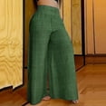 thumbnail image 2 of Womens Wide Leg Pants Casual Trendy Simple Solid Color Versatile Temperament High Waist Pant Loose Slimming Drapey Trousers, 2 of 8