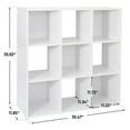 thumbnail image 2 of XiHuaZhaoChen Wood Bookcase Display Bookshelf with 5 Removable Back Panels for Kids Children Home, Office, Bedroom, Living Room,9 Cube, 2 of 9