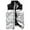 White, variant on Pisexur Men's Puffer Vest Outdoor Casual Stand Collar Vest Padded Cardigan Jacket Coat Vest