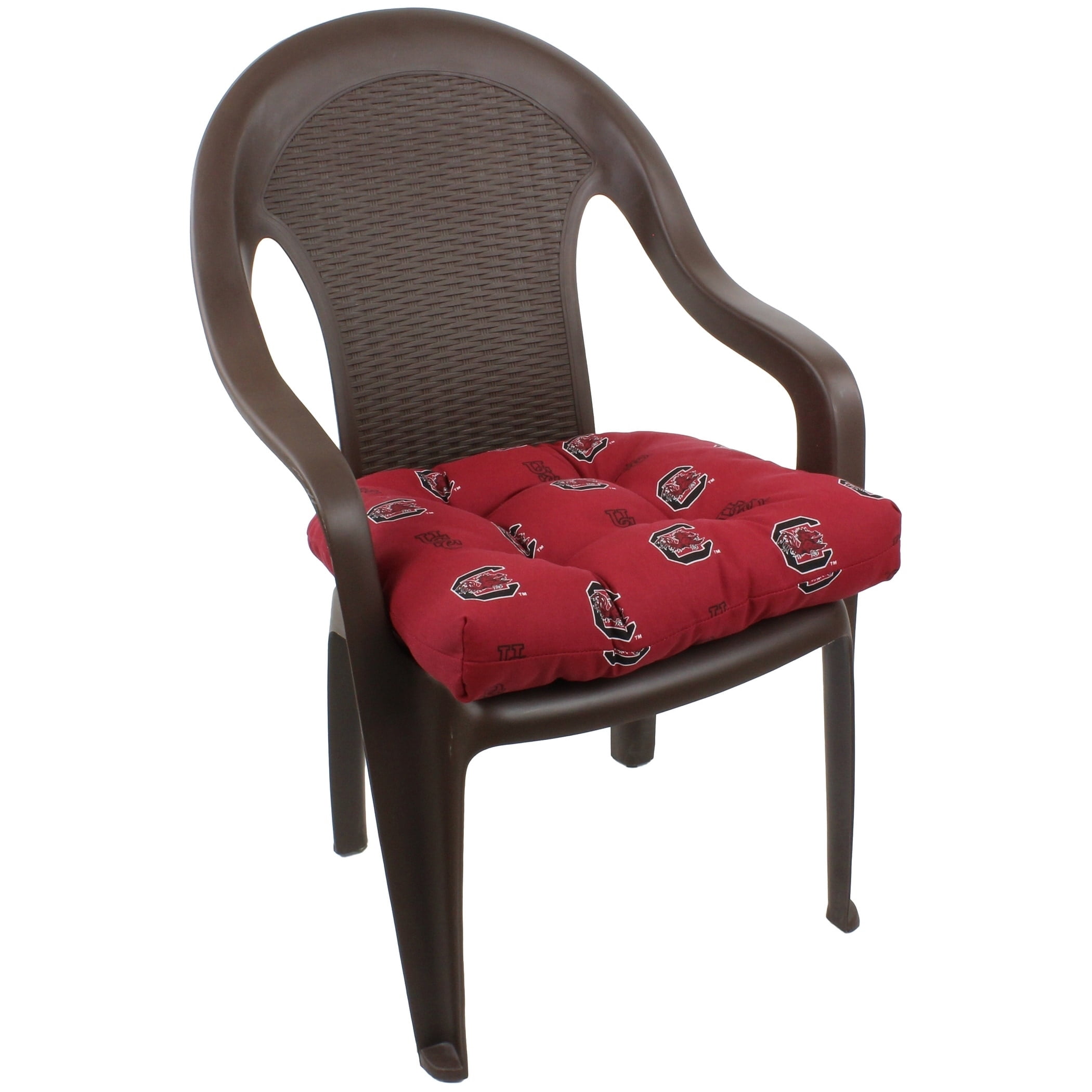 College Covers South Carolina Gamecocks Patio Seat D Cushion 20" x 20", 2 Tie Backs