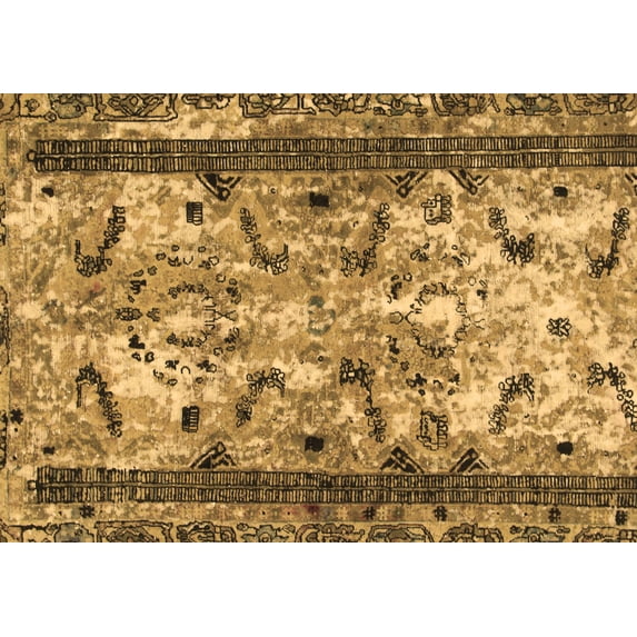 Ahgly Company Indoor Rectangle Abstract Brown Modern Area Rugs, 8' x 10'