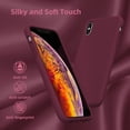 thumbnail image 4 of Compatible with iPhone Xs Max Case 6.5 Inch, Full Body Liquid Silicone Gel Rubber Drop Protection Bumper Cover with Microfiber Lining Shockproof Protective Phone Case, Burgundy, 4 of 14