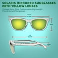 thumbnail image 5 of Solaris Mirrored Sunglasses Set of 10, Bulk Pack - UV Protection, Perfect for Parties, Beach, Pool, Outdoor Events - Yellow, 5 of 8