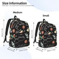 thumbnail image 3 of Honeii Vegetable Quiche Print Canvas College Laptop Backpack, Durable Rucksack Travel Notebook Bag School Backpack Book Bag for Men Women-Medium, 3 of 7
