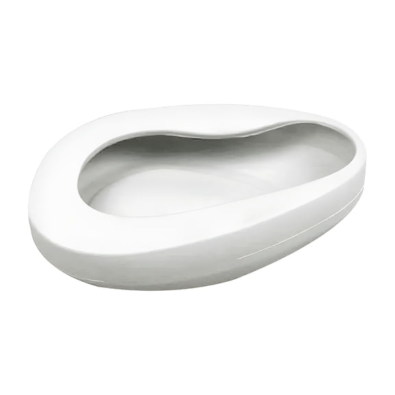 ACDANC Bedpan Heavy Duty Thicken Stable Reusable for Home Use Bed White