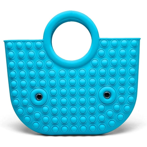 Blue Color Pop Tote Shopping Tote Bag For Girls & Womens