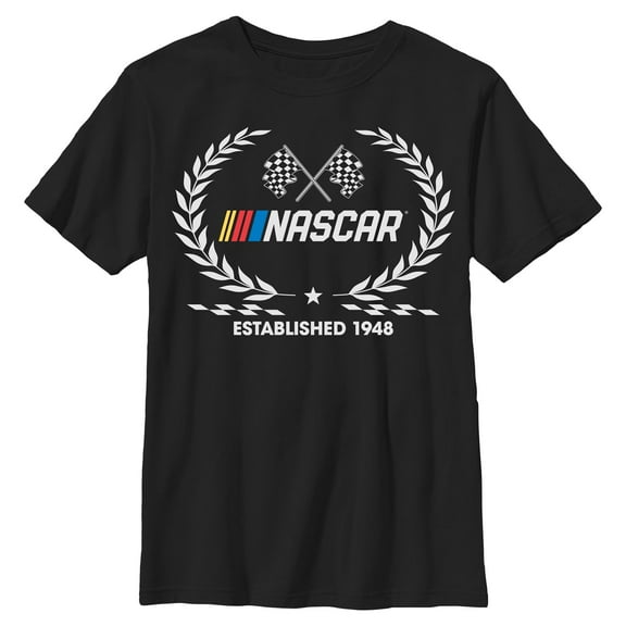 Boys NASCAR Established 1948 Laurel Wreath T Shirt