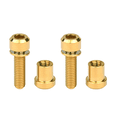 thumbnail image 3 of Wanyifa Titanium M5x16 18 20mm Bolt with Washer Hex Head Screw Steerer Clamp Nut for Bicycle Stem Front Forking Lock,M5x20 mm,Gold,1 Pair, 3 of 3