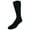 Black, variant on CTM Tube Cotton Blend Casual Socks 4 Pair Value Pack (Men)