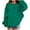 #0409-Green, variant on Womens Varsity Oversized Sweatshirt Crewneck Long Sleeve Casual Fashion Pullover Top Fall Outfits