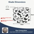 thumbnail image 2 of Lamp Shades Set of 2 Easy Assembly hand drawn black silhouette butterflies white Drum Lampshades for Table Lamps Floor Lamps Pendant Light 13"x13"x10" Replacement Lamp Shade, 2 of 8