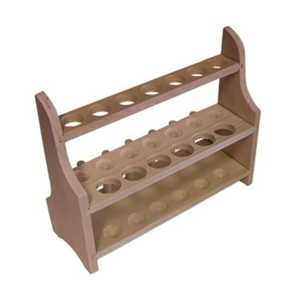 13 Place, 18 and 25mm Wood Test Tube Rack, With Drying Pins, Karter Scientific 109A1 (Single)