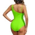 thumbnail image 2 of WILLBEST Trajes de Baño Dama Traje de Baño Deportivo Para Mujer Monokini Con Panel de Malla y Sujetador Incorporado Para Playa Piscina Traje de Baño de Verano, 2 of 6