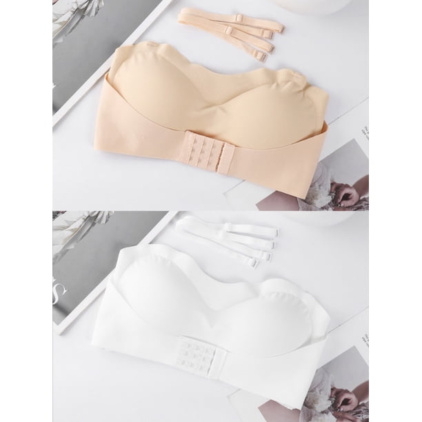 Sujetador sin tirantes, talla grande, sección delgada, sujetadores antideslizantes de encaje, sujetador Invisible, Push Up, hermosa espalda, ropa interior de mujer Tan Jianjun unisex