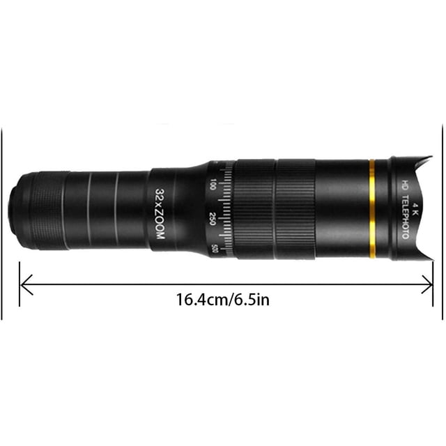 Telescopio monocular 32X impermeable y antivaho, monocular con visión diurna y nocturna, con soporte para teléfono inteligente y trípode