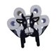 thumbnail image 4 of Wosthever Soporte de papel higiénico, estante de rollo de papel de animales de hierro, decoración, soporte de pañuelos para el baño Almacenamiento y organización del hogar vacas, 4 of 6