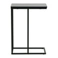 thumbnail image 5 of Household Essentials Jamestown C-Shaped for Accessiblity Side End Table Black Oak Wood Grain and Black Metal, 5 of 7