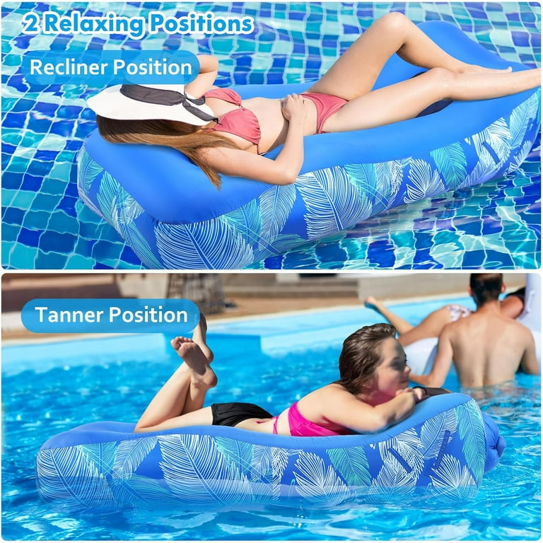 Inflatable Lounger Air Sofa with Unique Sun-Shade Design