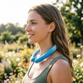 thumbnail image 2 of Portable Summer Neck Cooling Kit Ice Ring Neck Cooler plus Cooling Towel Instant Heat Relief for Hot Flashes, 2 of 6
