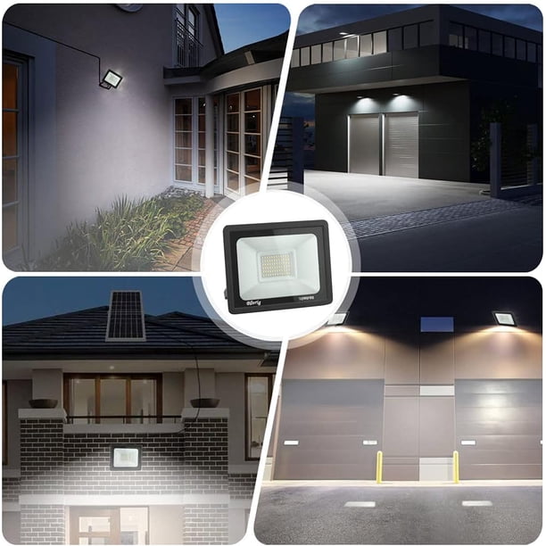 Foco LED Exterior 500W 50000LM | Blanco Frío (6000-6500K) | IP65 Resistente | Para Jardín, Patio O Almacén