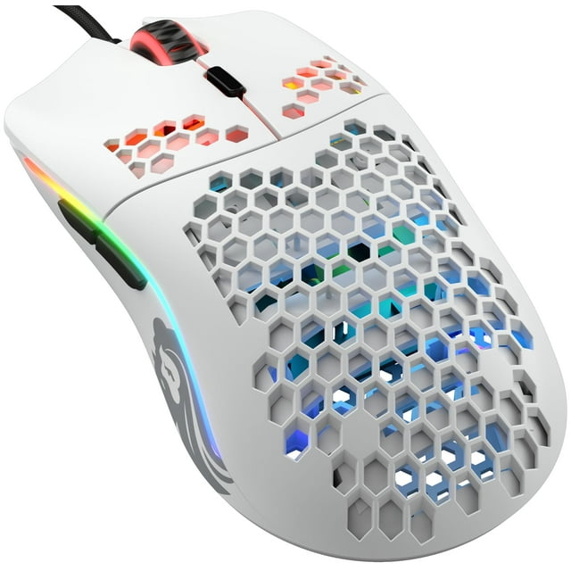 Ratón para juegos Glorious Model O- Compact 58g RGB - Blanco mate