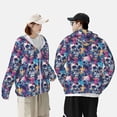 thumbnail image 4 of Balery cool Skull colorful Sudadera ligera de manga larga con capucha y protección solar UPF 50+ para hombre y mujer, ideal para pesca y running-Large, 4 of 7
