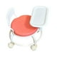 thumbnail image 5 of Silla de comedor para bebé con ruedas giratorias y bandeja extraíble. Silla infantil. Rosa, 5 of 9