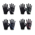 thumbnail image 3 of Jumpingount 1 par de guantes de ciclismo para hombre, reemplazo ajustable transpirable a la moda, guante para montar al aire libre, ropa de manopla guantes y mitones Azul negro Jumpingount AP013108-03, 3 of 6