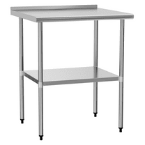 Stainless Steel Table 30x36 Inch - NSF Metal Prep Table with Undershelf for Kitchen, Restaurant, Garage & Outdoor Use - Heavy Duty Commercial Work Table