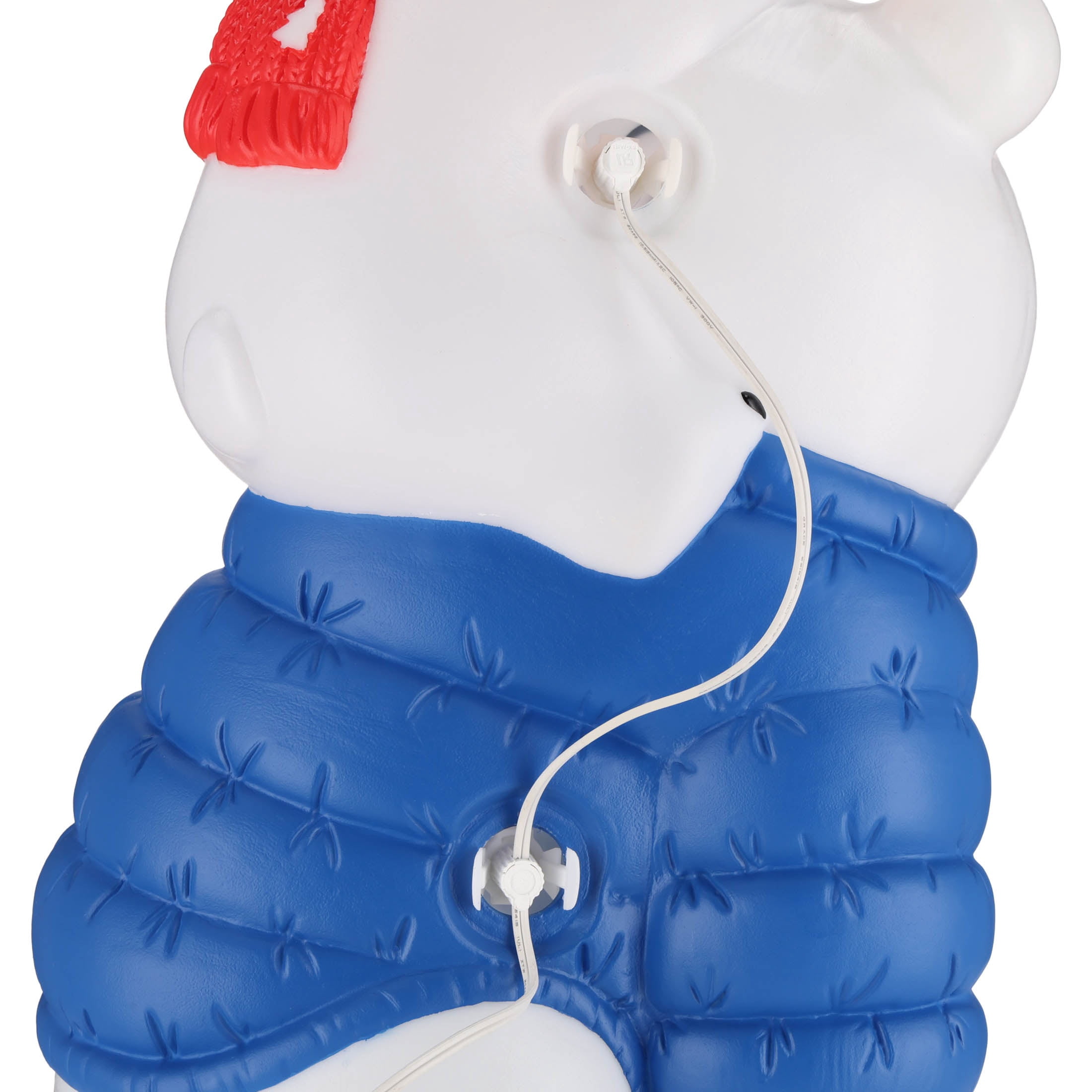 Lighted Blow Mold Polar Bear with Cub Indoor/Outdoor Christmas Decoration, Multicolor, 24", by Holiday Time