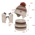 thumbnail image 2 of Childrens Winter Hats with Ear Flaps Gloves Scarf Set, Children Beanies Hats Warm Beanie for Ages 4-10 Years Girls Boys, 2 of 3