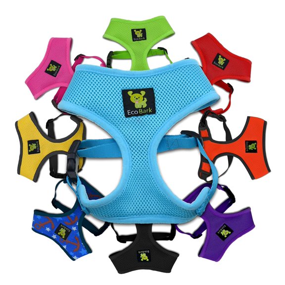 Arnés para perro EcoBark XS de malla suave, antitirones y antiahogo