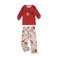 thumbnail image 3 of Kmbangi Family Matching Christmas Pajamas Cartoon Tops with Pants/Jumpsuit, 3 of 9