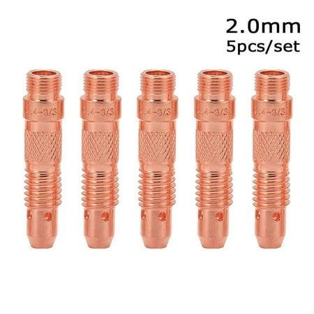 

5pcs Copper Consumable Set Tool Parts Argon Weld Welding Torch WP 17/18/26 Series Collet Body Welder Accessory 2.0MM 5PCS