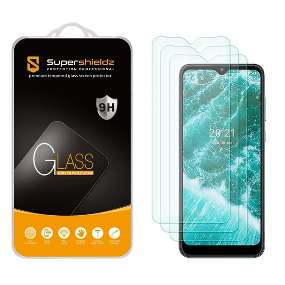 (3 Pack) Supershieldz Designed for Nokia C30 Tempered Glass Screen Protector, Anti Scratch, Bubble Free