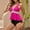 Hot Pink, variant on UTSJKR Tankini Swimsuits for Women Two Piece Bathing Suits Tummy Control Color Block Swim Skirt with Bottoms 2025 Pink S