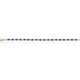 thumbnail image 2 of 14k Yellow Gold Amethyst Amethyst 7.25 Inch Bracelet Link Bracelet for Women, 2 of 2