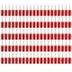 thumbnail image 1 of 100 piezas conector banana macho niquelado latón Pin recto para panel de resorte interior J.10001 2 mm rojo, 1 of 9