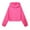 Hot Pink, variant on Kiijoy Toddler Girls Solid Color Hoodie Cozy Casual Pullover Hooded Sweatshirt, Sizes 2-3