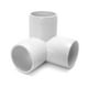 thumbnail image 2 of Empalme de PVC, 3 vías, 1 1/4, codo en T, QWORK, paquete de 8, color blanco, 2 of 6