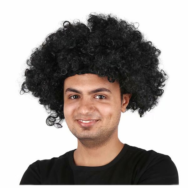 Afro WIG CURLY HEAD Wig AFRO WIG e Curls XXL Men Women Carnival Mardi