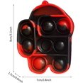 thumbnail image 4 of Simple Sensory Toy Fidget Dimple Toy Keychain, Silicone Bubbles Flipping Board Toy, Stress Relief Dimple Fidget Toy for Concentration Training, Hand Exercise Educational Toy for Kids Adults (#001), 4 of 4