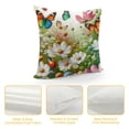 thumbnail image 4 of Shiartex Spring Pillow Covers 18x18, Outdoor Floral Pillow Case, Farmhouse Flower with Dragonfly Print Cushion Case Cushion Covers for Spring Summer Decoration, 4 of 5