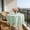 💕Green_New#795, variant on Tablecloth – Round Dining Table Cover | Lace Accent, Solid Color, Machine Washable Polyester, Home Party Decor | 90cm | Multicolor