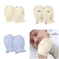 thumbnail image 2 of Gentle Infant Cotton Scratch Prevention Mittens Breathable Designs Hand Protectors for Sensitive Skin 0 to 24 Months, 2 of 9