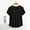 Black, variant on Turilly Women's Solid Round Neck Short Sleeved Women's Top Short Sleeved Round Neck Top/shirt