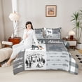 thumbnail image 3 of Feelyou Teen Lake House Full Size Comforter Sets, Wildlife Bedding Sets, 3 Pieces, 3 of 7