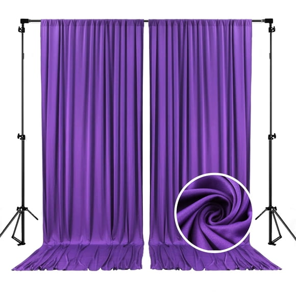 Telón de fondo ZEBMOON morado, 152 x 305 cm, satinado, 2 paneles