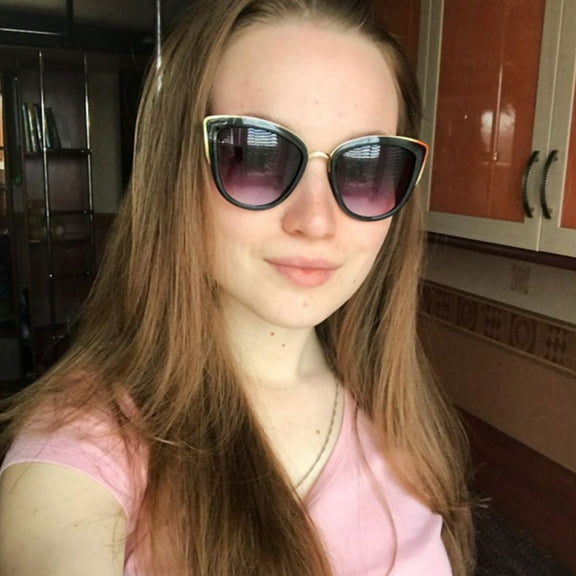 GOOHOCHY  3 Pcs Retro Cat-eye Sunglasses Polarized for Women Round Miss