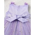 thumbnail image 5 of IBTOM CASTLE Toddler Flower Girls Tulle Dress Sleeveless Princess Tutu Dress Birthday Party Wedding Pageant Gown 4-5 Years Purple Rainbow, 5 of 8